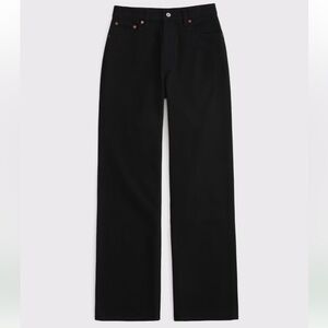 Abercrombie & Fitch Women's Curve Love 90’s Relaxed Jean High Rise